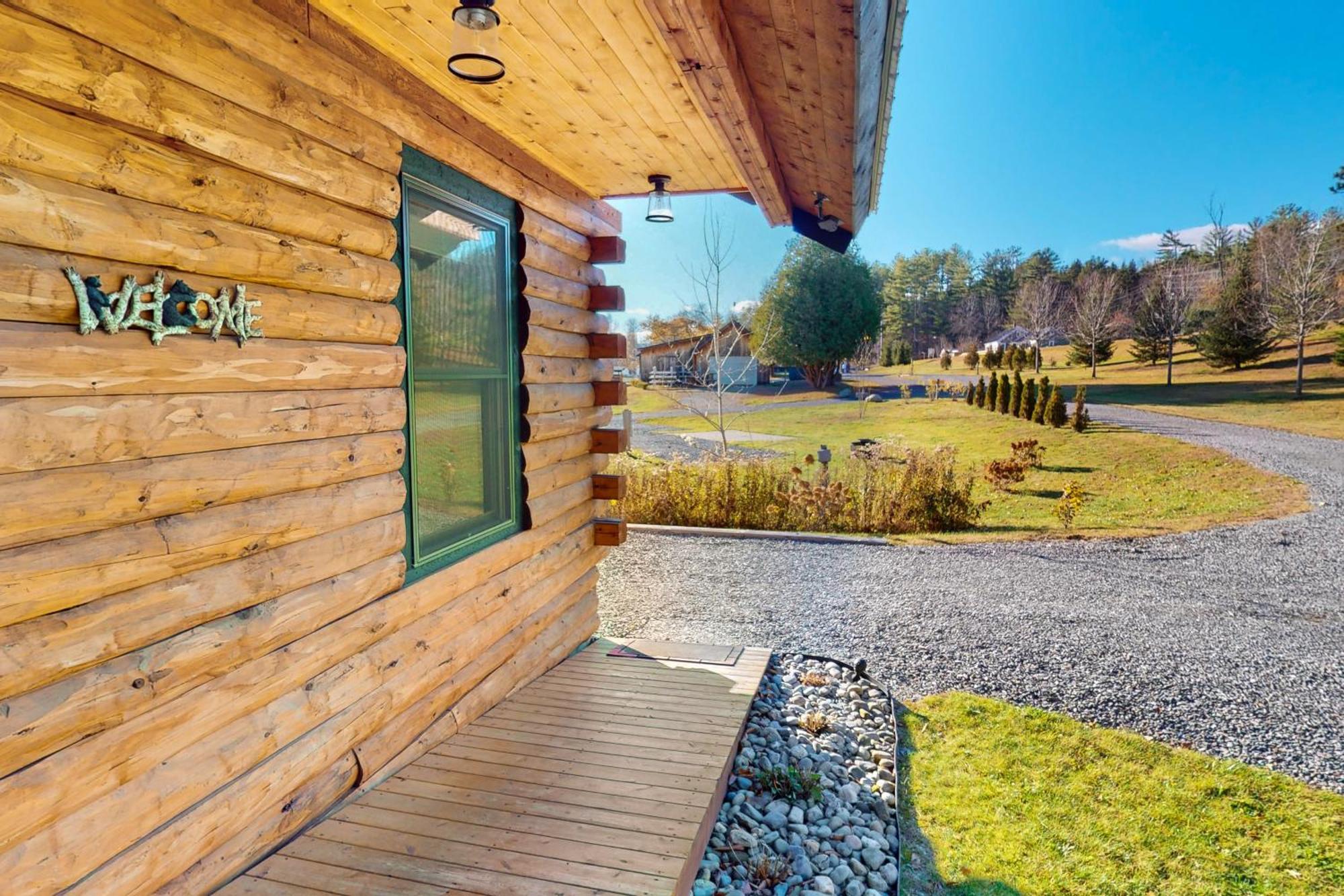 Blackbear Log Cabin Morrisville Exteriér fotografie