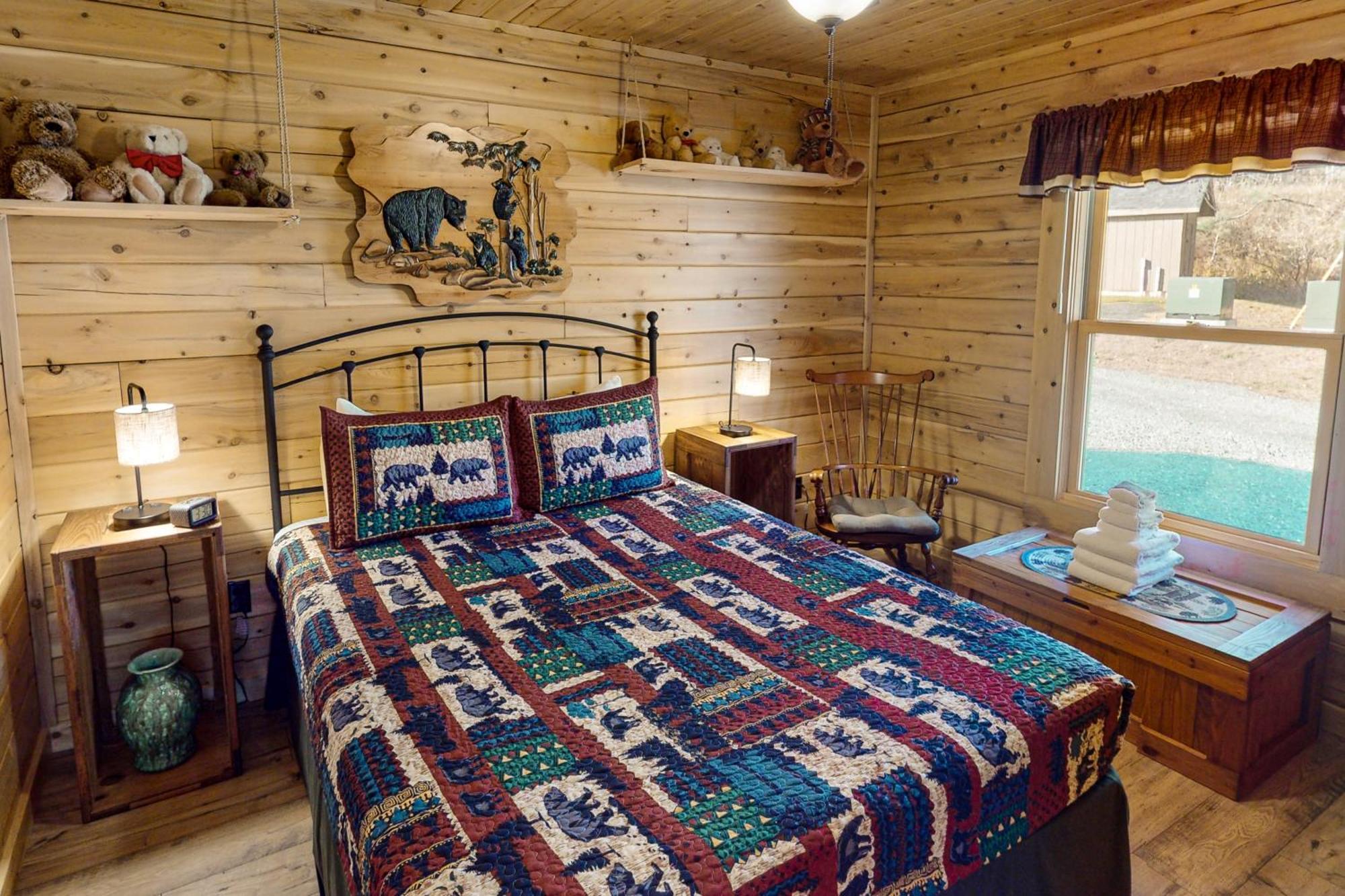 Blackbear Log Cabin Morrisville Exteriér fotografie