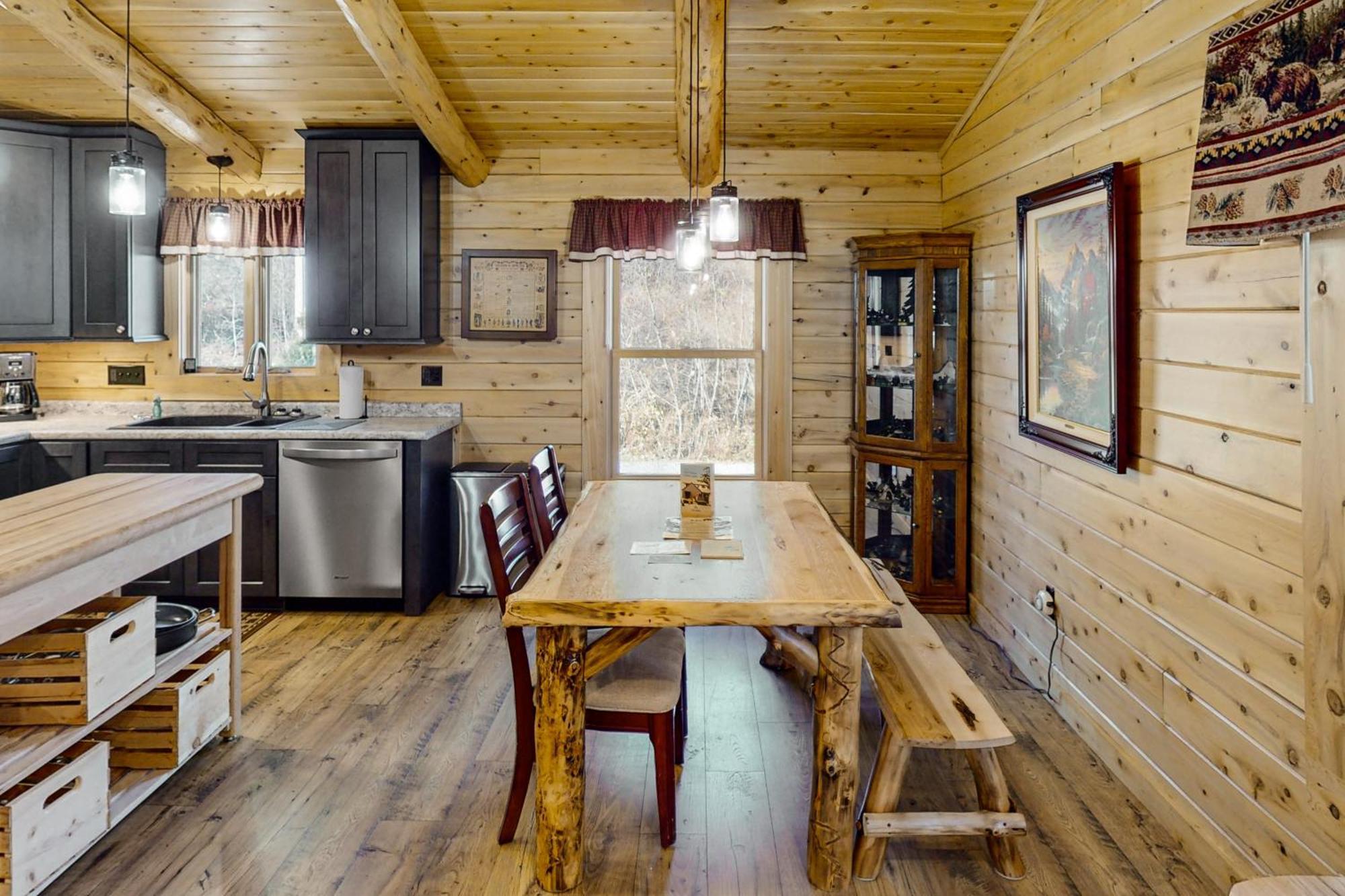 Blackbear Log Cabin Morrisville Exteriér fotografie