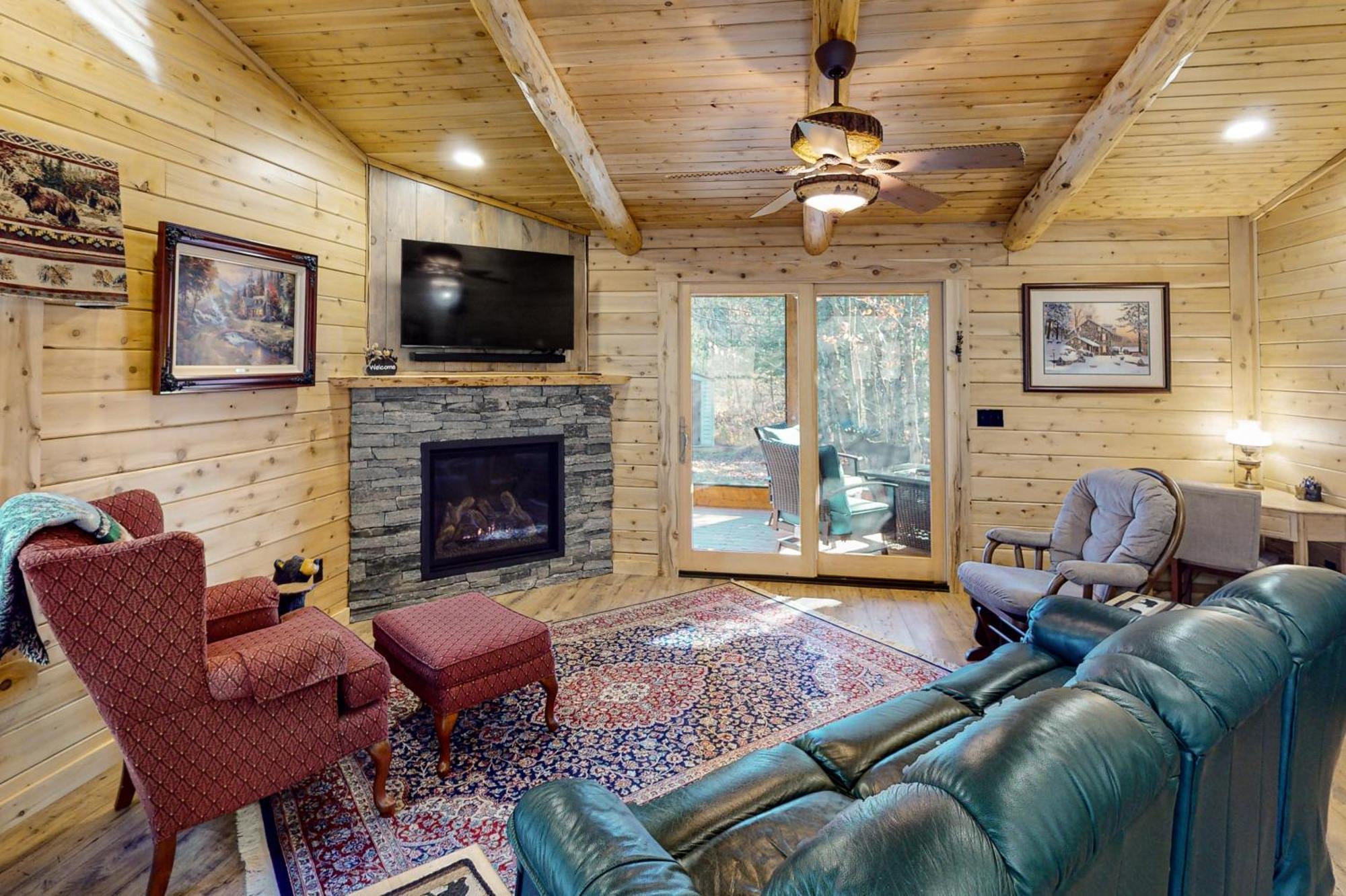 Blackbear Log Cabin Morrisville Exteriér fotografie